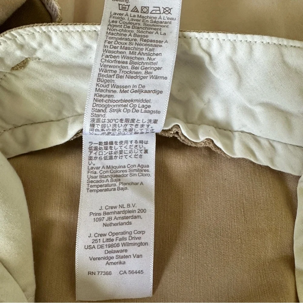 J.Crew Flex Slim Chino light Beige 30x30 Cotton Men’s Pants